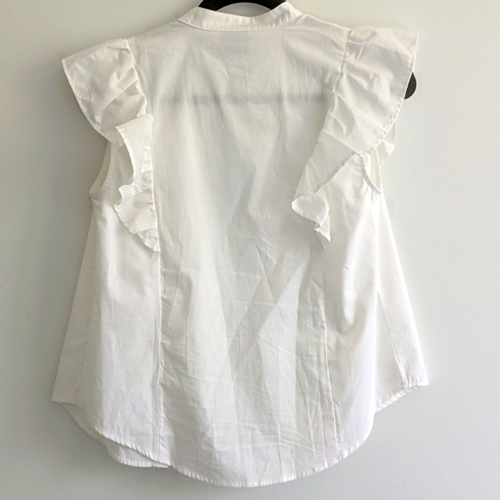 ASOS White Ruffle Blouse - Picture 2 of 5